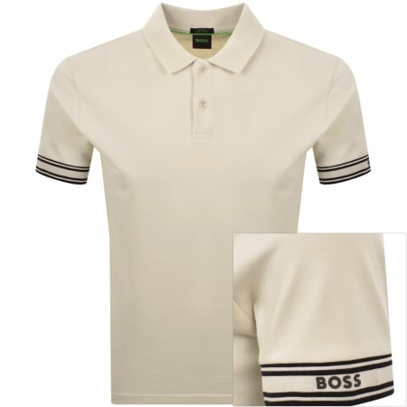 Product image for BOSS Zone Polo T Shirt Cream