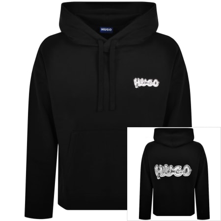 Product image for HUGO Blue Nyrohood Hoodie Black