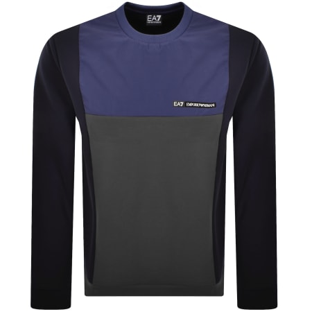 Product image for EA7 Emporio Armani Colourbock Sweatshirt Blue