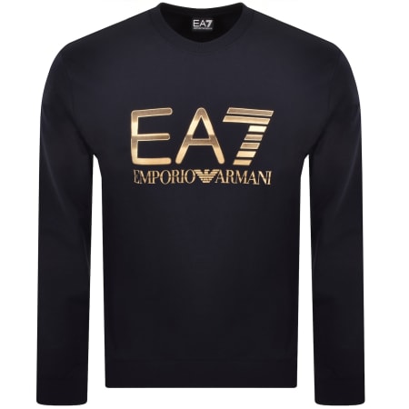 Product image for EA7 Emporio Armani Logo Sweatshirt Navy