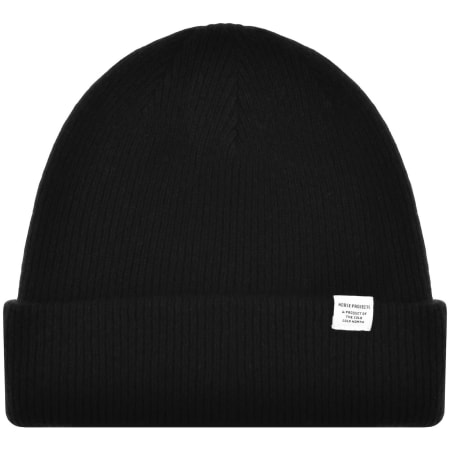Product image for Norse Projects Merino Lambswool Beanie Black