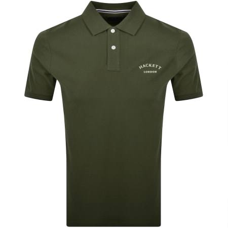 Product image for Hackett Essential Logo Polo T Shirt Green