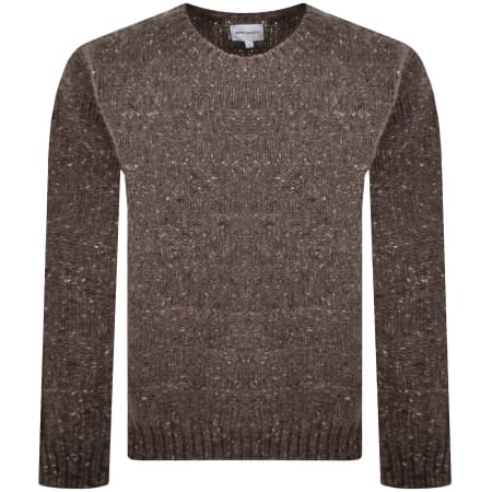 Product image for Norse Projects Jonas Donegal Diamond Jumper Brown