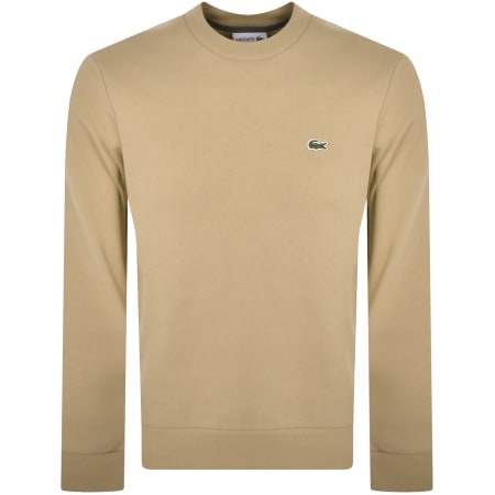 Product image for Lacoste Crew Neck Sweatshirt Beige