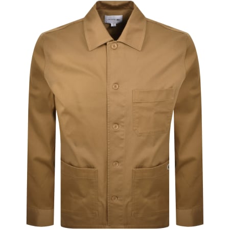 Product image for Lacoste Woven Overshirt Brown