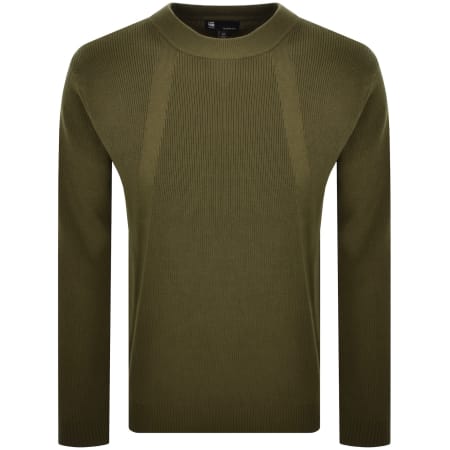 Product image for G-Star Sturcture Mix Knit Jumper Green