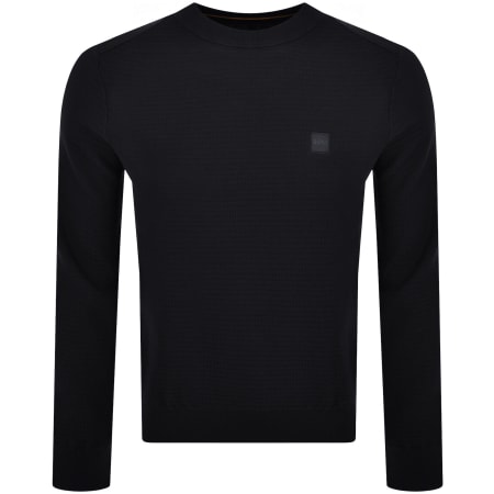 Product image for BOSS Anion Knit Jumper Navy