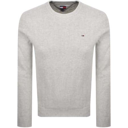 Product image for Tommy Jeans Flag Slim Sweatshirt Grey