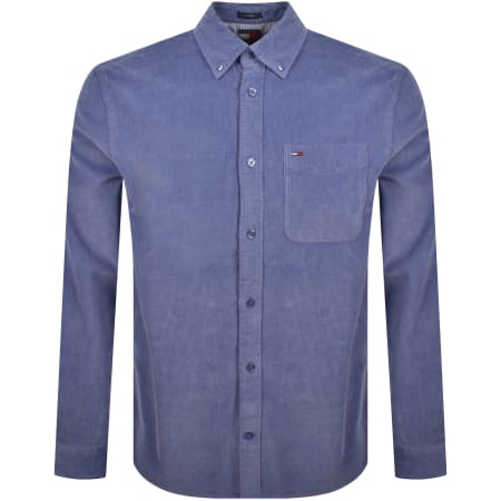 Product image for Tommy Jeans Corduroy Shirt Soft Sapphire Blue
