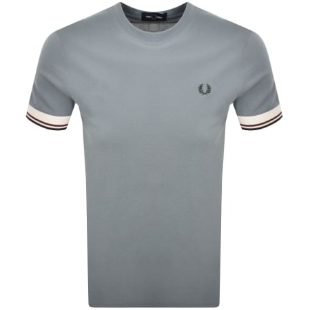 Product image for Fred Perry Twin Tipped Cuff T Shirt Blue