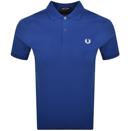 Product image for Fred Perry Plain Polo T Shirt Blue