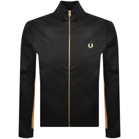 Product image for Fred Perry Stripe Tape Track Jacket Black