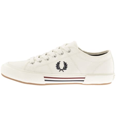 Product image for Fred Perry B708 Canvas Trainers Snow White