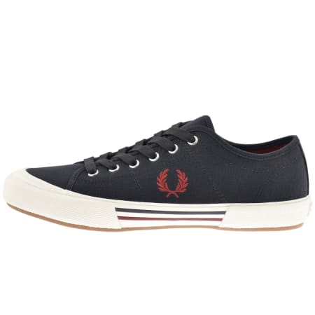 Product image for Fred Perry B708 Canvas Trainers Navy