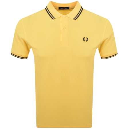 Product image for Fred Perry Twin Tipped Polo T Shirt Yellow