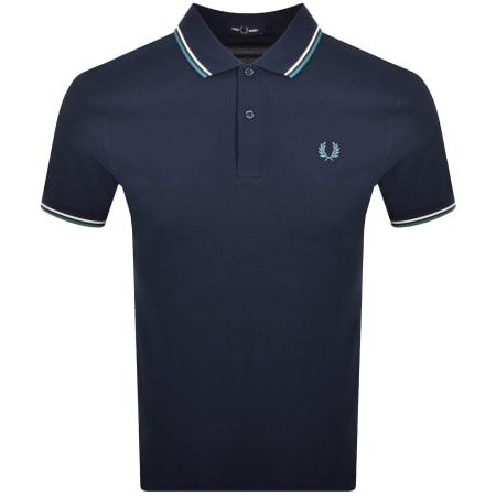 Product image for Fred Perry Twin Tipped Polo T Shirt Blue