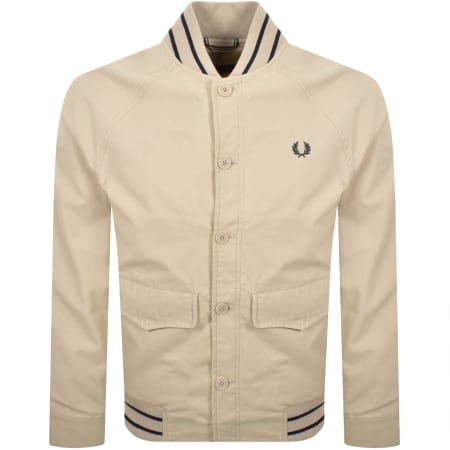 Product image for Fred Perry Umpire Bomber Jacket Beige