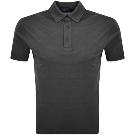 Product image for Paul And Shark Interlock Polo T Shirt Grey