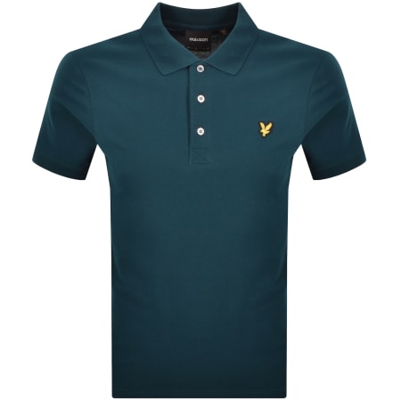 Product image for Lyle And Scott Plain Polo T Shirt Rich Teal