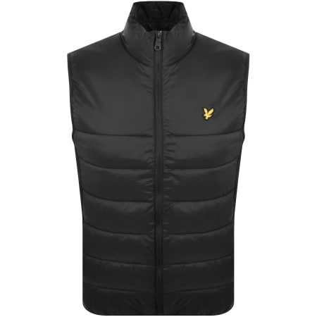 Product image for Lyle And Scott Wadded Gilet Jet Black