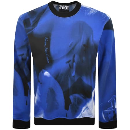 Product image for Versace Jeans Couture Logo Sweatshirt Blue