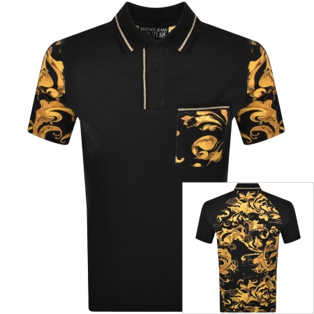 Product image for Versace Jeans Couture Barocco Polo Black