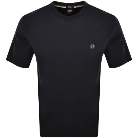 Product image for BOSS Taut 1 Logo T Shirt Navy
