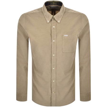 Product image for Barbour Long Sleeved Corduroy Shirt Brown