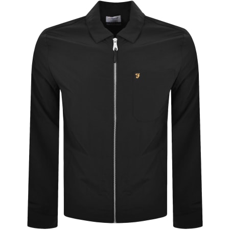 Product image for Farah Fintoni Long Sleeve Overshirt Black