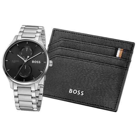 Product image for BOSS Tyler Watch And Card Holder Silver