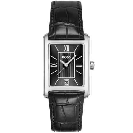 Product image for BOSS Principle Dress Leather Watch Black