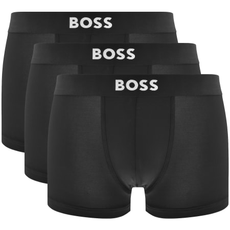 Product image for BOSS Underwear 3 Pack Mirco One Trunks Black