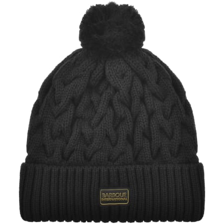 Product image for Barbour International Drift Cable Beanie Black