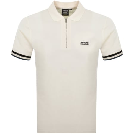 Product image for Barbour International Buxton Polo T Shirt Cream