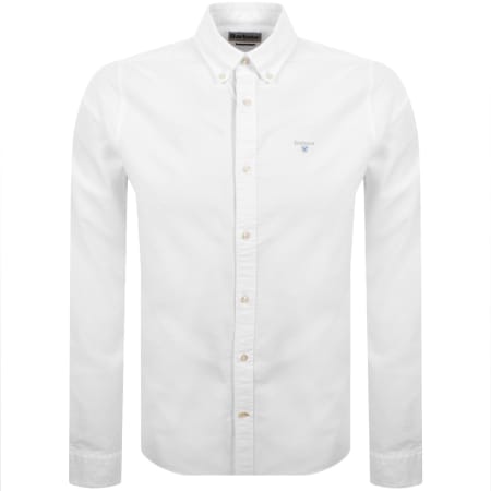 Product image for Barbour Long Sleeved Oxtown Shirt White