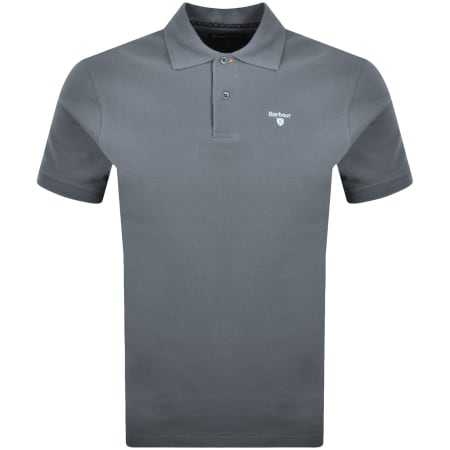 Product image for Barbour Tartan Pique Polo T Shirt Blue