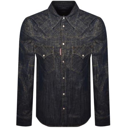 Product image for DSQUARED2 Denim Lurex Shirt Blue