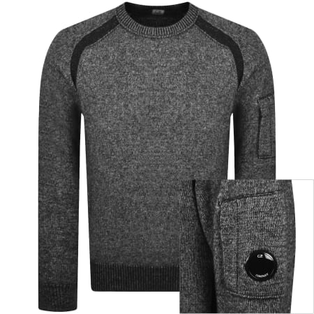 Product image for CP Company Knit Crew Neck Jumper Grey