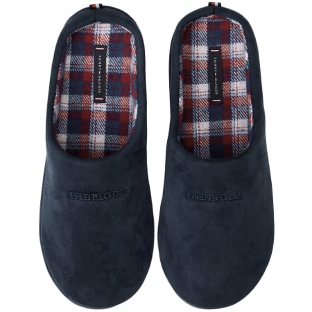 Product image for Tommy Hilfiger Check Lined Slippers Navy