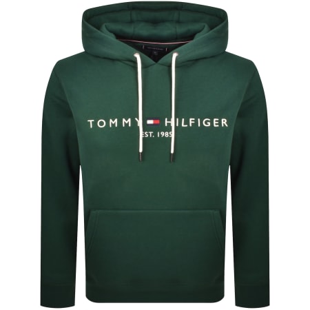 Product image for Tommy Hilfiger Logo Hoodie Green