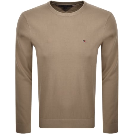 Product image for Tommy Hilfiger Essential Knit Jumper Brown