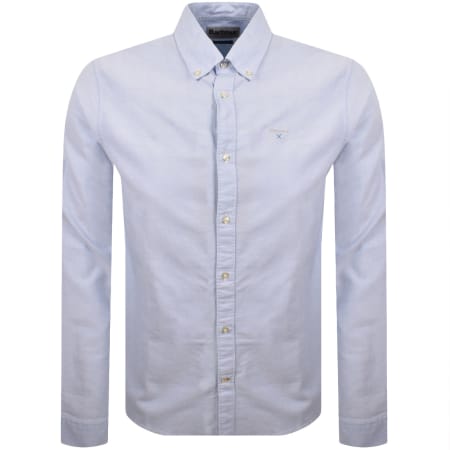 Product image for Barbour Long Sleeved Oxtown Shirt Blue