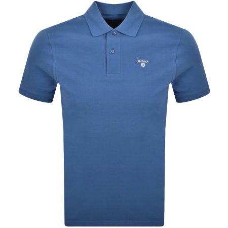 Product image for Barbour Original Sports Polo T Shirt Federal Blue
