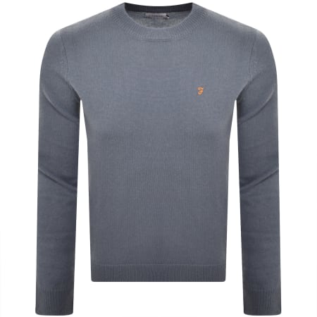 Product image for Farah Maidstone Knit Jumper Blue