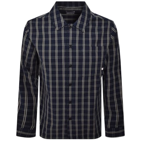 Product image for Farah Wallasey Check Overshirt Navy