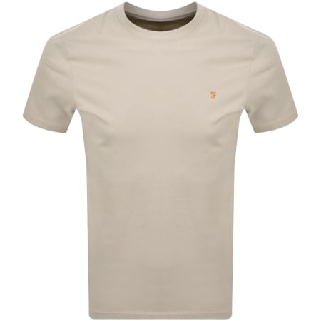 Product image for Farah Danny T Shirt White Smoke Beige