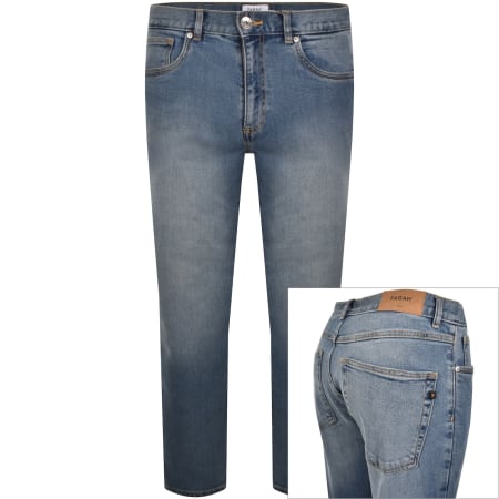 Product image for Farah Elm Mid Wash Slim Fit Jeans Blue