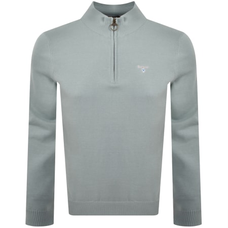 Product image for Barbour Lingwood Half Zip Knit Jumper Blue