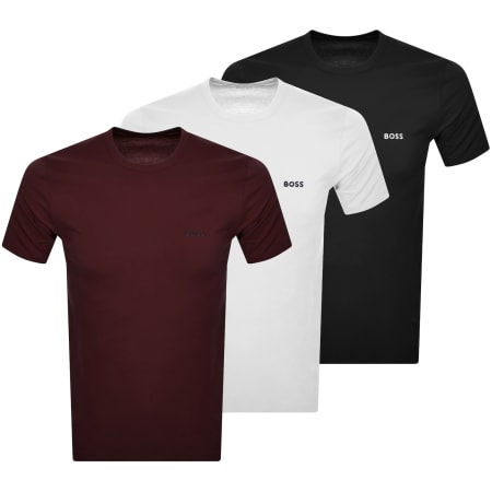 Product image for BOSS 3 Pack Crew Neck T Shirts