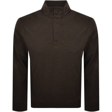 Product image for Ralph Lauren Quarter Zip Sweatshirt Brown